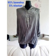 KOSZULA NIETOPERZ DEKOLT V ŚNIEŻYNKA CEKINAMI SEXY na boże narodzenie zime