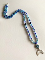 Naszyjnik handmade Lunula Luna Oko Proroka Lapis l