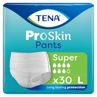 TENA ProSkin Pants Super L Majtki Chłonne 30 sztuk NEW