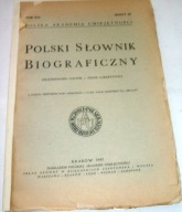 POLSKI SŁOWNIK BIOGRAFICZNY TOM VI/4 ZESZYT 29 /1947