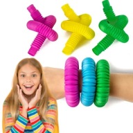 RURKI SENSORYCZNE TUBY ANTYSTRESOWE RURY POP TUBKI 50SZT NA DZIEŃ DZIECKA