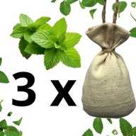 3 x NATURALNY ODŚWIEŻACZe Mięta naturale HANDMADE zapach do samochodów EKO