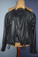 YAS Oryginalna kurtka skórzana czarna ramoneska prawie nowa _36