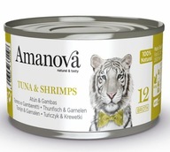 Amanova Cat Tuna & Shrimps - tuńczyk i krewetki w bulionie puszka 70g