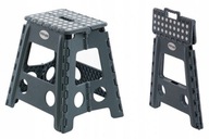 TABORET SKŁADANY STOŁEK ANTYPOŚLIZGOWY DO KUCHNI SZARY + 40cm