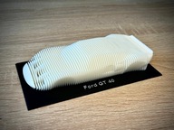 Ford GT 40 figurka - rzeźba warstwowa