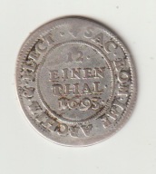 1/12 Talara 1693 Saksonia Johann Georg IV ladny stan