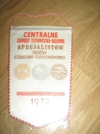 ZAWODY BOJOWE SPECJALISTÓW służby CZOŁGOWO-SAMOCHODOWEJ 1975 proporczyk