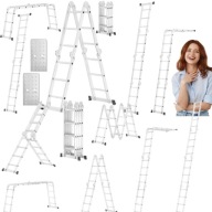 Drabina aluminiowa przegubowa składana wielofunkcyjna 4x3 do 150 kg HIGHER