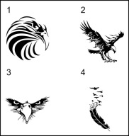 Naklejka na auto ORZEŁ PTAK EAGLE