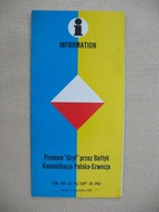 KOMUNIKACJA POLSKA-SZWECJA FOLDER-INFORMATOR PROM PLL LOT 1967