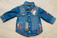 Next koszula dżinsowa 6-9 miesięcy Rozm. 74 cm + GRATIS