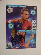 Karta panini autograf Piast Gliwice sezon 15/16 Musiolik Wschodząca Gwiazda