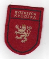 Naszywka PRL - Herb Bystrzyca Kłodzka