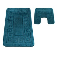 Komplet Łazienkowy - Gruby Miękki -MONTANA-ETHNIC- Turkus