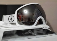 ELECTRIC EG2 Gloss White (Brose Silver Chrome) S4 anon Gogle Snowboardowe