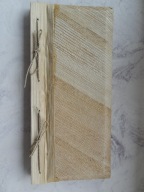Stary adresownik z Egiptu oprawa z papirusu (skorowidz telefoniczny, notes)