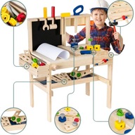Drewniany Zestaw Majsterkowicza – Warsztat XXL dla Dzieci - ROZWÓJ UMYSŁU