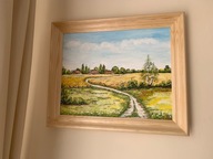 Obraz akrylowy ścieżka wśród zbóż 50cm x 40cm