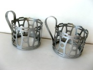 KOSZYCZKI uchwyty do SZKLANEK POLSKIE dla PARY = 2 sztuki z PRL