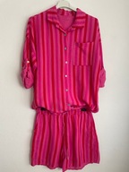 Komplet muślinowy koszula spodenki paski