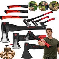 SIEKIERA ROZŁUPUJĄCA DO ŁUPANIA ZESTAW SIEKIER 3SZT+OSTRZAŁKA MAŁA RĄBANIA