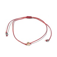 Bransoletka czerwona na szczęścia kabała Cytryn