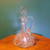 Vintage, Piękna kryształowa karafka do oliwy lub octu