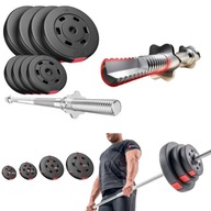 SZTANGA GRYF PROSTY Z OBCIĄŻENIEM 37 KG HOP-SPORT