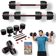 Zestaw HANTLI REGULOWANYCH 2x20kg Hantle Bitumiczne 3w1 GRYF KETTLE +GRATIS