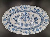 Talerz owalny patera półmisek Meissen Miśnia Teichert kobalt cebulowy