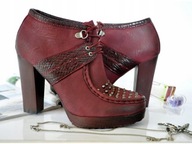 JESIEŃ _ BUTY NA SŁUPKU LITY Burgund wine 39 / 40