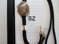 BLO 687 KRAWAT BOLO KAMIEŃ KRZEMIEŃ PASIASTY