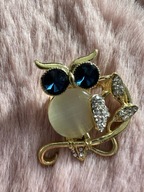 BROSZKA PRZYPINKA PIN SOWA SÓWKA SÓWKĄ AGRAFKA pinets OWL OWLS VINTAGE MODA