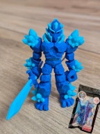 Breloczek Żywiołaka Strażnika Mocy Wody 3D - Brelok Druk3d fidget Keychain