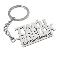 Brelok metalowy personalizowany z grawerem | Imię Logo Dowolny kształt