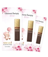 PODZIĘKOWANIE DLA GOŚCI MERCI NA CHRZEST ROCZEK - 6 SZTUK