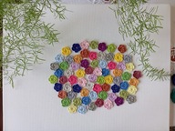 Szydełkowe kwiatuszki 3 cm