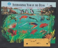 LATARNIE MORSKIE,RYBY,GRENADA Mi:ARK3738-53+2 BLOKI L700