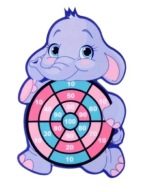 Tarcza DART gra na rzepy bezpieczne rzutki