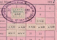 Związek Robotników Przemysłu Budowlanego znaczki legitymacja 1937, Poznań