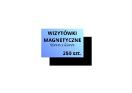 250 SZT. WIZYTÓWKI MAGNETYCZNE 95x65 mm MAGNES REKLAMOWY