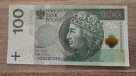 100 zł 2012 seria AD stan 1 (UNC)