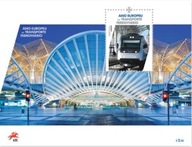 Portugalia 2021 Znaczki Bl ** kolej pociąg dworzec kolejowy