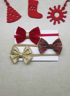 Zestaw 3 opasek dziecięcych kokardki święta sesja zdjęciowa