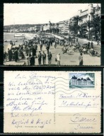 K23037)Francja: Nice, La Promenade des Anglais, wyslany 1954