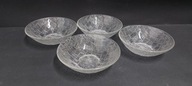 4 x miseczka salaterka kratka szkło vintage