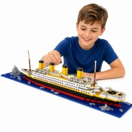 KLOCKI RMS TITANIC DUŻY STATEK 1929 56CM MODEL 1:480 ZESTAW 1825 ELEMENTÓW