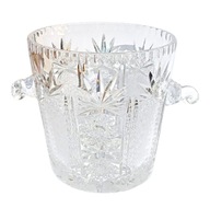 Pojemnik Wiaderko Kryształowe do LODU Szampana Wiadro na Lód huta Niemen