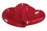 TALERZYK CERAMICZNY SERDUSZKA CZERWONY